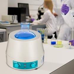 Lämmitysmantteli magneettisekoittimella 500 ml 500 W teräskuori lasikuituinen sisäosa