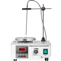 Magneettisekoittaja lämpölevyllä ruostumatonta terästä 1000 ml 2000 kierrosta minuutissa digitaalinen näyttö