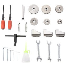 Metallisorvi valurautarunko 1100W 220x750 mm säädettävä nopeus 50–2250 3-leukainen MT5 MT2