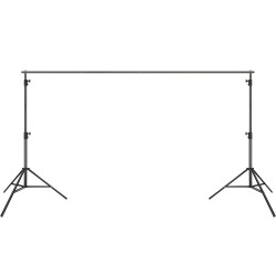 Taustateline metallinen kaksoisjalustatuki säädettävä korkeus ja leveys kuusi puristinta kuljetuslaukku