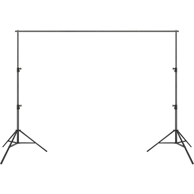 Taustateline metallinen kaksoisjalustatuki säädettävä korkeus ja leveys kuusi puristinta kuljetuslaukku