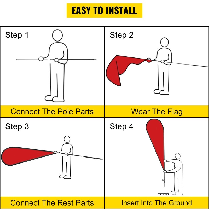 Mainoslipputanko anodisoitua alumiinia 4,3 m 6 sarjaa maapiikeillä