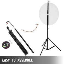 Onnenpyörä 24 tuuman 14 solua kuivapyyhittävä akryylipinta korkeussäädettävä kolmijalkatelineellä