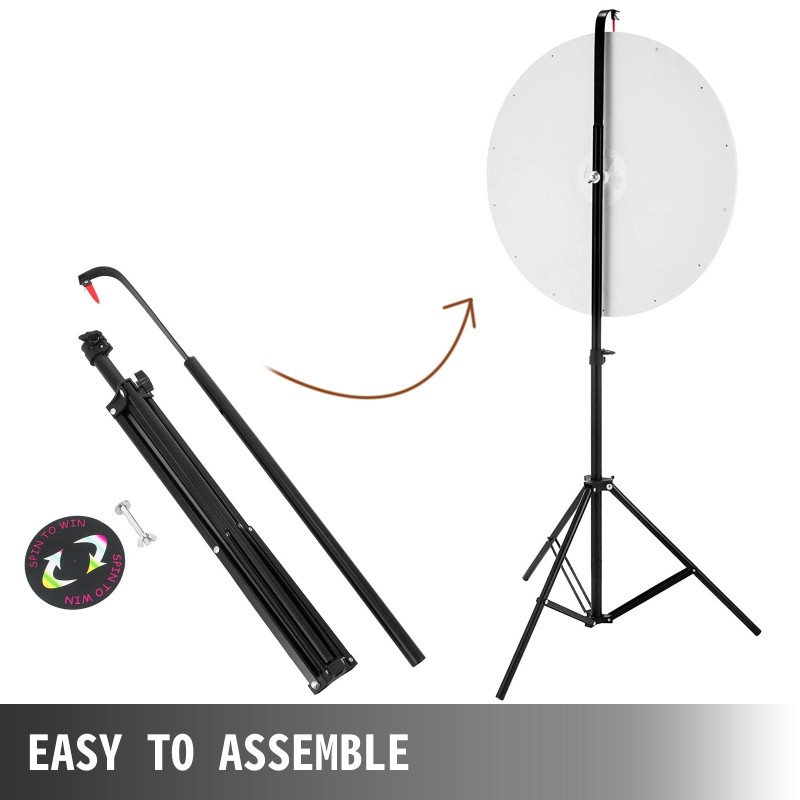 Onnenpyörä 24 tuuman 14 solua kuivapyyhittävä akryylipinta korkeussäädettävä kolmijalkatelineellä