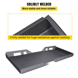 Kuormaimen kiinnityslevy 50-luokan teräs 6 mm pikakiinnitys 3 lisähitsausvartta