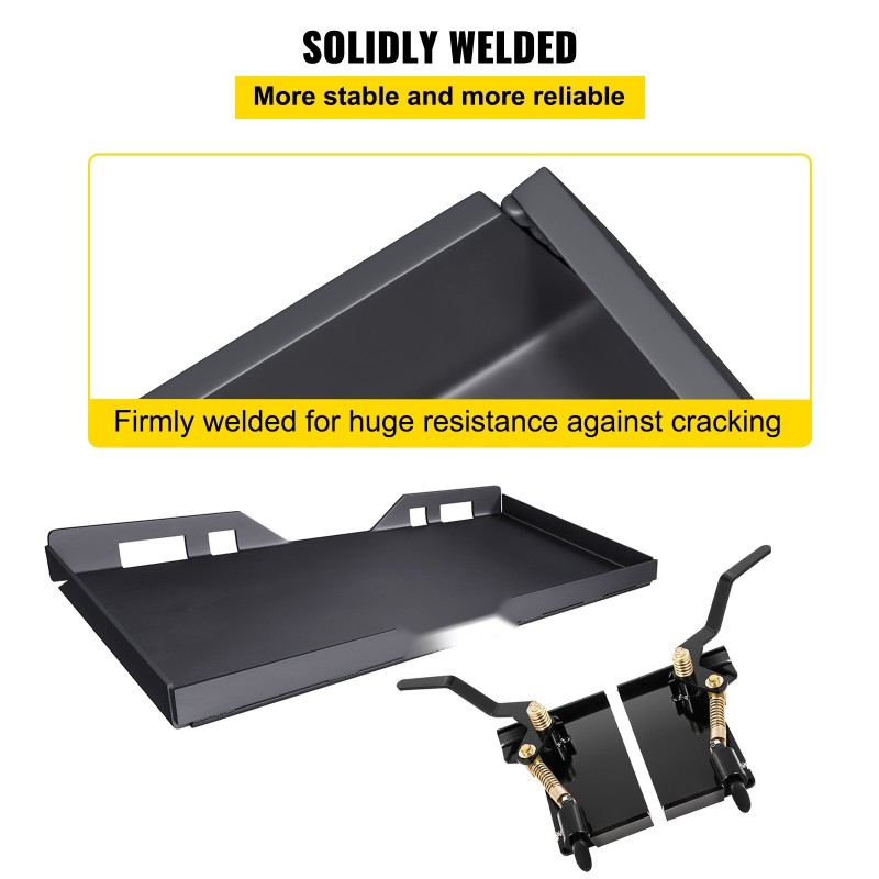 Pikakiinnityslevy etukuormaajiin 50-luokan rakenneteräs 3/8 tuumaa 45 tuuman sisäleveys