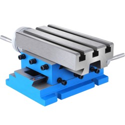 Ristisyöttöpöytä valurautarunko 185 x 100 mm pora ja jyrsinkoneisiin 30 kg kantavuus