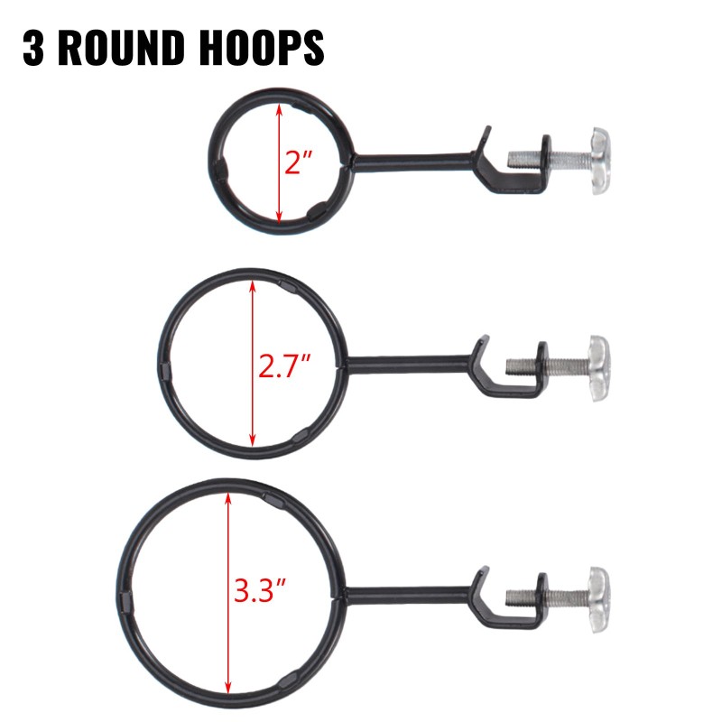 Laboratorioteline 600 mm pylväällä ruostumattomasta teräksestä ja valuraudasta 3 puristinta 3 rengasta