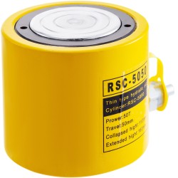 Hydraulinen sylinteritunkki metallinen 50 t nostokyky 50 mm iskunpituus yksitoiminen