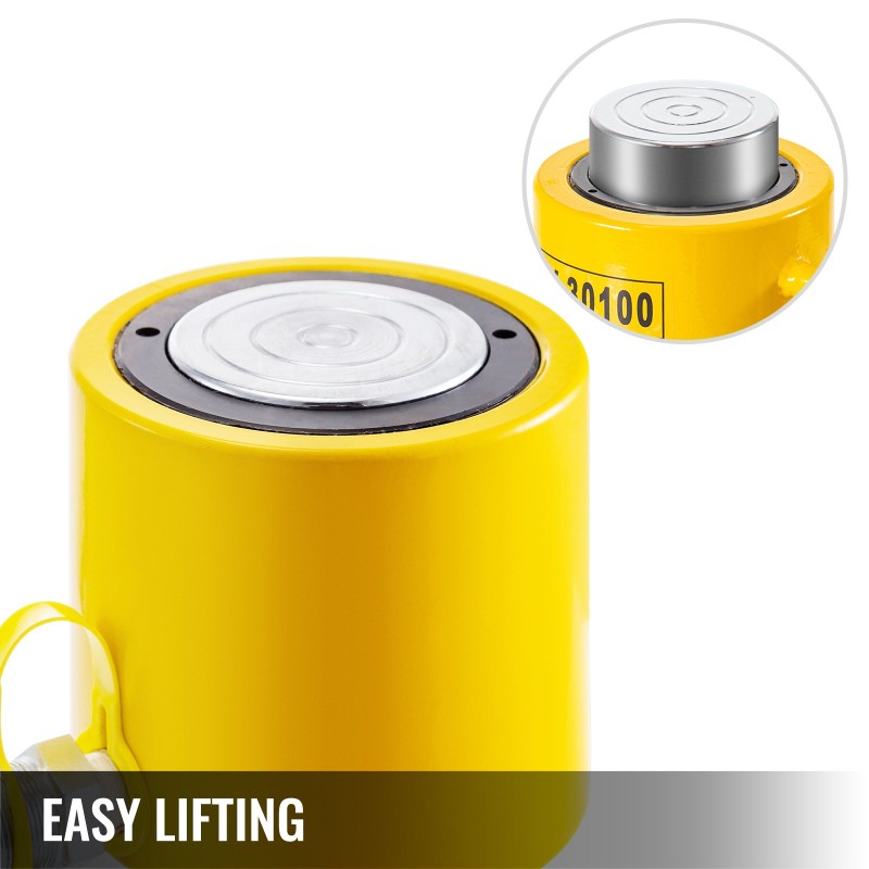 Hydraulinen sylinteritunkki metallinen 50 t nostokyky 50 mm iskunpituus yksitoiminen