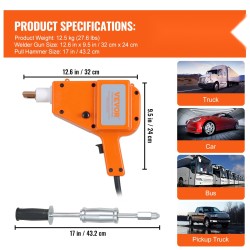 Pistehitsauslaite 800VA 220V korin lommokorjaukseen sarja elektrodein liukuvasaralla kantolaukulla