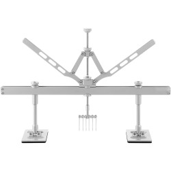 Peltivahinkojen oikaisuvipu alumiiniseos 75 cm säädettävä kääntötuki 6 koukkua