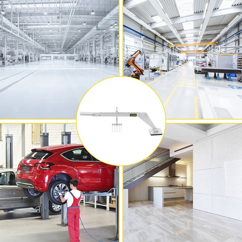 Kolhunvetovipu alumiinirunko 625 mm vipuvarsi yksijalkainen kuuden koukun haka