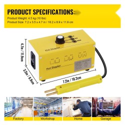 Muovinhitsauslaite 20W kuumasinkiläpistooli 600 sinkilää 3 lämmitystasoa