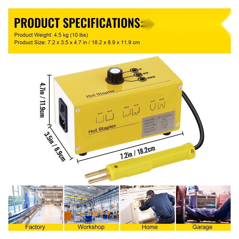 Muovinhitsauslaite 20W kuumasinkiläpistooli 600 sinkilää 3 lämmitystasoa