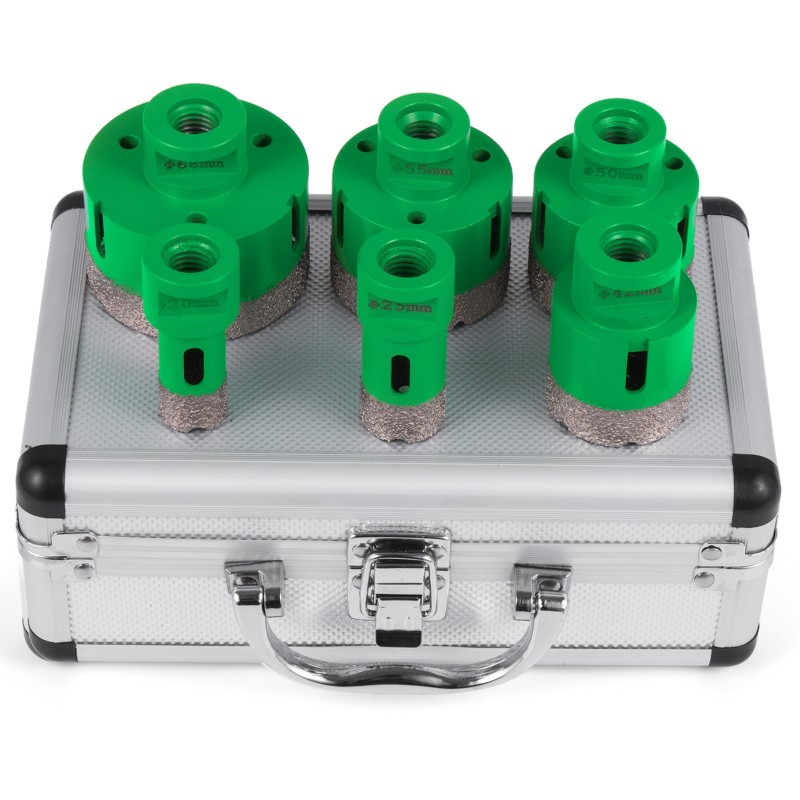 Timanttireikäsahasarja 6-osainen 20, 25, 42, 50, 55 ja 68 mm M14