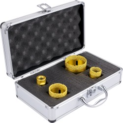 Timanttipintainen reikäsahasarja 4 kpl 25 35 50 68 mm laatoille ja kiville