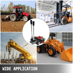 Hydraulinen suuntaventtiili kaksiosainen valurautarunko kaksitoiminen jousipalautus traktoreihin ja kuormaajiin