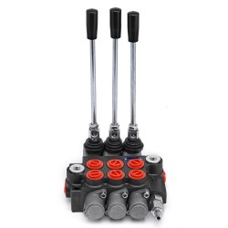 Hydraulinen suuntaventtiili valurautarunkoinen kolmikarainen 40 l min kaksitoiminen traktoreihin