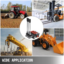 Hydraulinen suuntaventtiili valurautarunkoinen kolmikarainen 40 l/min kaksitoiminen traktoreihin
