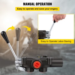 Hydraulinen suuntaventtiili 1-karainen valurautarunko 21 gpm 4300 PSI traktoreihin ja kuormaajiin