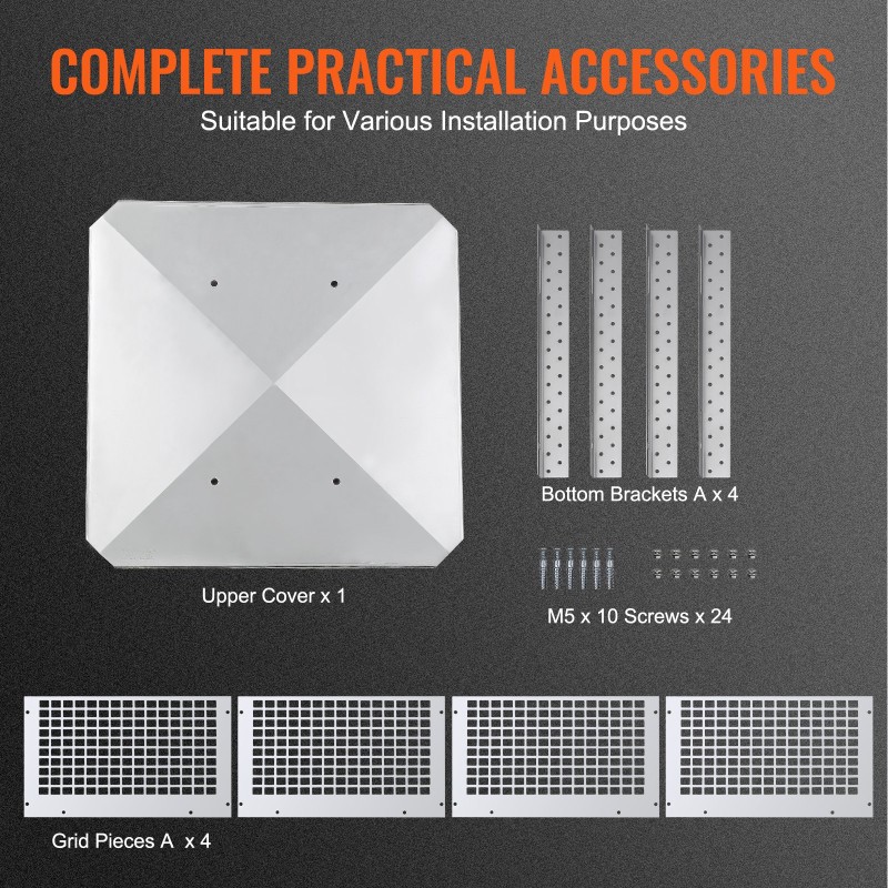 Savupiipun hattu sadesuojattu ulkokäyttöön 304-ruostumaton teräs 582x582x245 mm