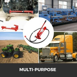 Hydraulitunkkisarja 10 tonnia hiiliteräs ja valurauta 1,4 metrin öljyletku autokorjaukseen