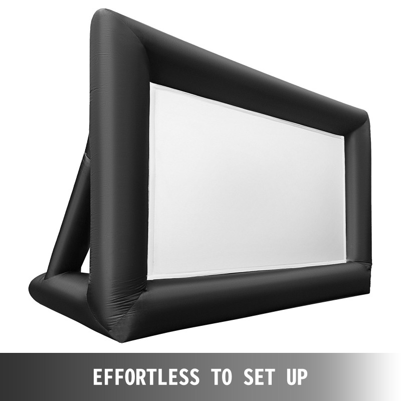 Täytettävä elokuvakangas 5 x 3 m 16:9 210D Oxford-kangas ulko ja sisäkäyttöön