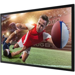 Projektorikangas 100 tuumainen 16 9 PVC pinta alumiinikehyksellä samettiverhoiltu seinäkiinnitys