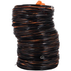 Joustava PVC kanava 9 8 m 300 mm puhaltimelle säädettävillä kiinnitysnaruilla