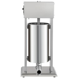 Sähkökäyttöinen pystymallinen makkarantäyttölaite 15 L ruostumaton teräs 260W 4 suutinta