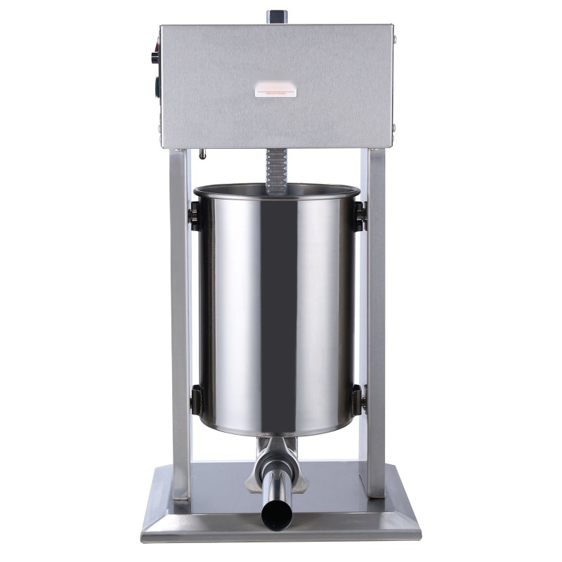 Sähköinen makkarantäyttökone 12 L 304 ruostumaton teräs portaaton nopeudensäätö jalkapoljin 5 täyttöputkea