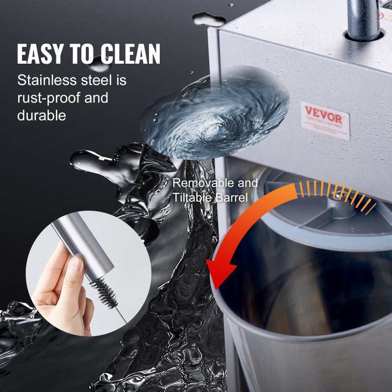 Pystymallinen kaksinopeuksinen makkaran täyttökone 10 L ruostumaton teräs 5 täyttöputkea