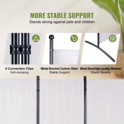 Tilanjakaja 3-paneelinen valkoinen sisäkäyttöön hiiliteräsrunko 180g polyesterikangas 185 cm korkea