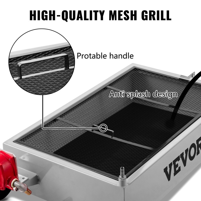 Matalarunkoinen öljynkeräysastia 57 litraa teräs käsipumpulla pyörillä