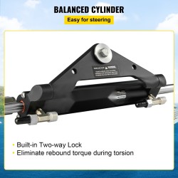 Hydraulinen etuasennettava perämoottorin ohjaussylinteri alumiiniseosrunko HC4645H enintään 150 hv