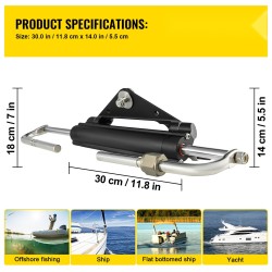 Hydraulinen etuasennettava perämoottorin ohjaussylinteri alumiiniseosrunko HC4645H enintään 150 hv