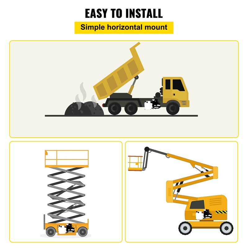 Hydraulipumppu kaksitoiminen 3 l muovisäiliö 12 V 1,6 kW