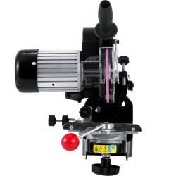 Sähköinen ketjusahan terän teroitin työpöydälle alumiinirunkoinen 230V 13 97 cm hiomalaikalla