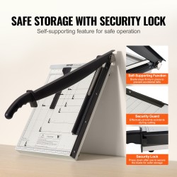 Giljotiinileikkuri 38,1 senttimetriä 16 arkkia terästerä metallirunko kotiin toimistoon