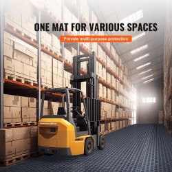 Toisiinsa lukittuvat PP autotallilaatat 305x305x13 mm 25 kpl grafiitinharmaa