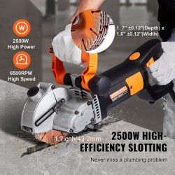 Seinäuratila 2500W 133 mm terä 41 mm leikkaussyvyys alumiinipää vesipumpulla