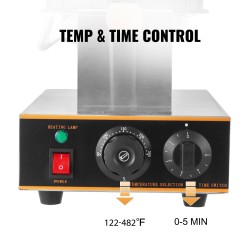 Kuplavohvelikone 1400 W ruostumaton teräsrunko 180 asteen kääntyvät paistolevyt 30x20 cm