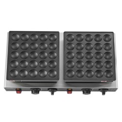 Minipannukakkujen paistokone 50 kpl tarttumaton ruostumaton teräs 1800W ajastin lämpötilansäätö