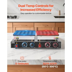 Minipannukakkujen paistokone 50 kpl tarttumaton ruostumaton teräs 1800W ajastin lämpötilansäätö