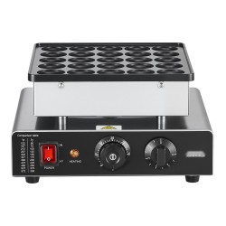 Sähköinen minipannukakkukone ruostumaton teräs 25 pientä pannukakkua säädettävä lämpötila ajastin