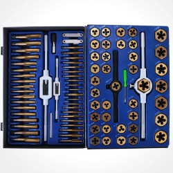 Kierretappi ja leikkurisarja volframiterästä titaanipinnoitettu 86 osaa metrinen koneistukseen