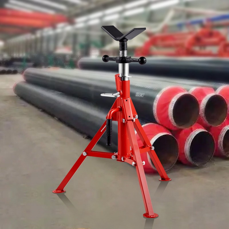 V-päinen putkiteline hiiliteräs säädettävä 61–107 cm 1134 kg 1/8–12 tuumaa