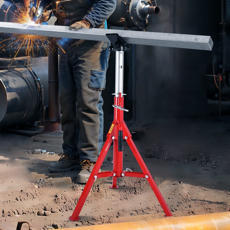 Putkiteline teräs V-päinen säädettävä 71–132 cm kolmijalkainen taittuvat jalat