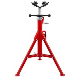 Teräsputkijalusta säädettävä 71 131 cm V pää 2 pallonsiirtorullalla taittuvat jalat